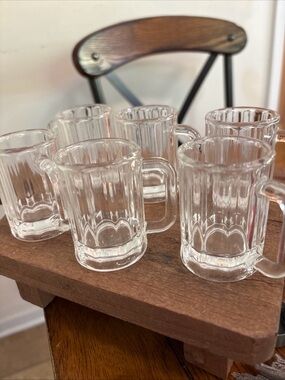Home Essentials Clear Mini Beer Mug Shot Glasses - Set of 6